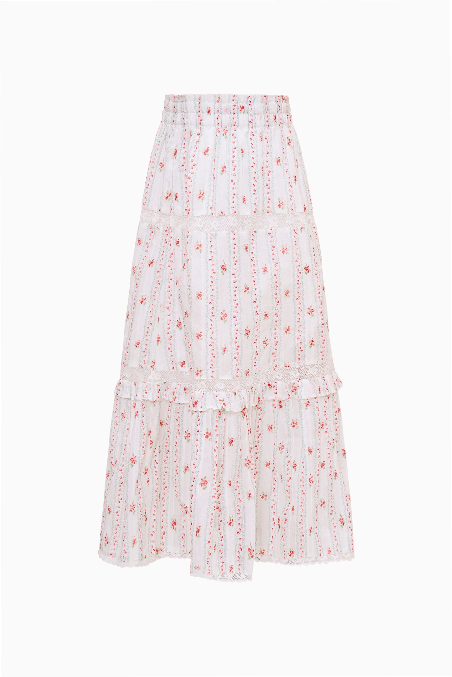 Tween Cherry Stripe Colina Skirt