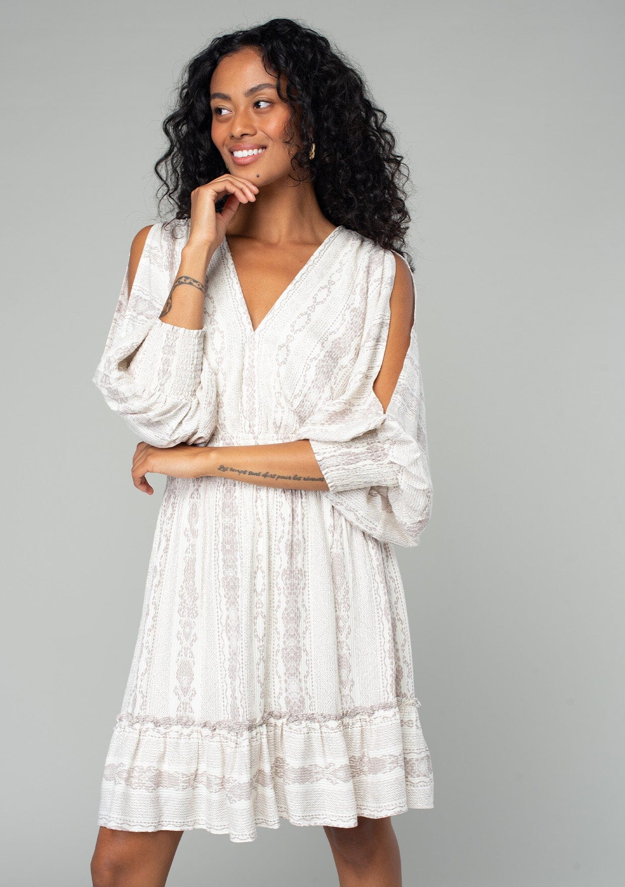 Corinne Split Sleeve Mini Dress