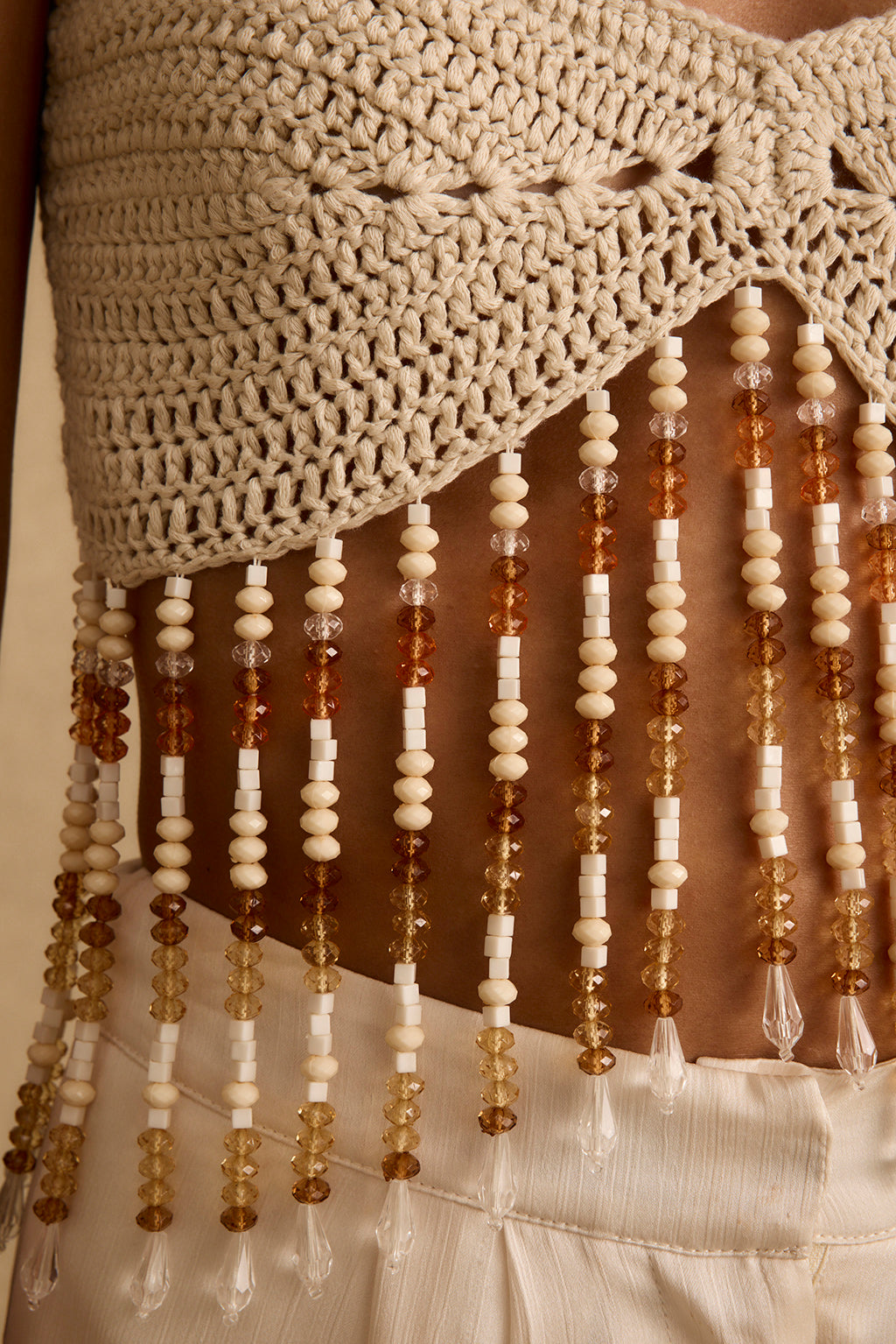 Mai Tai Mirage Crochet Beaded Top