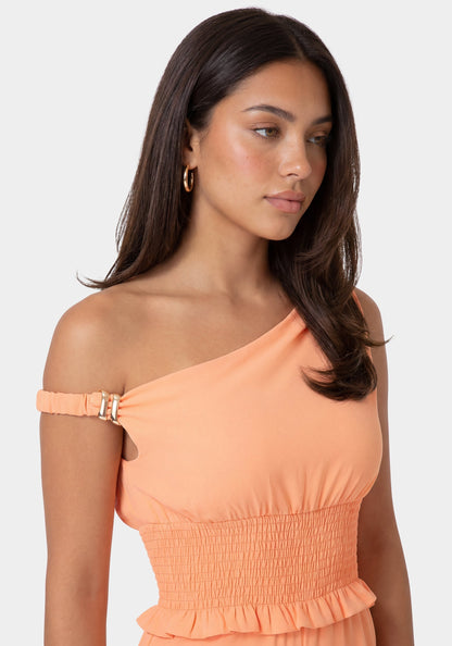 Off Shoulder Wide Leg Jumpsuit