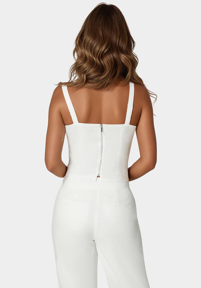Linen Corset Top