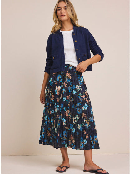 nz by NIC+ZOE Glowy Floral Cotton Crinkle Skirt