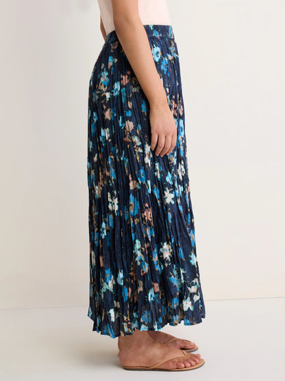 nz by NIC+ZOE Glowy Floral Cotton Crinkle Skirt