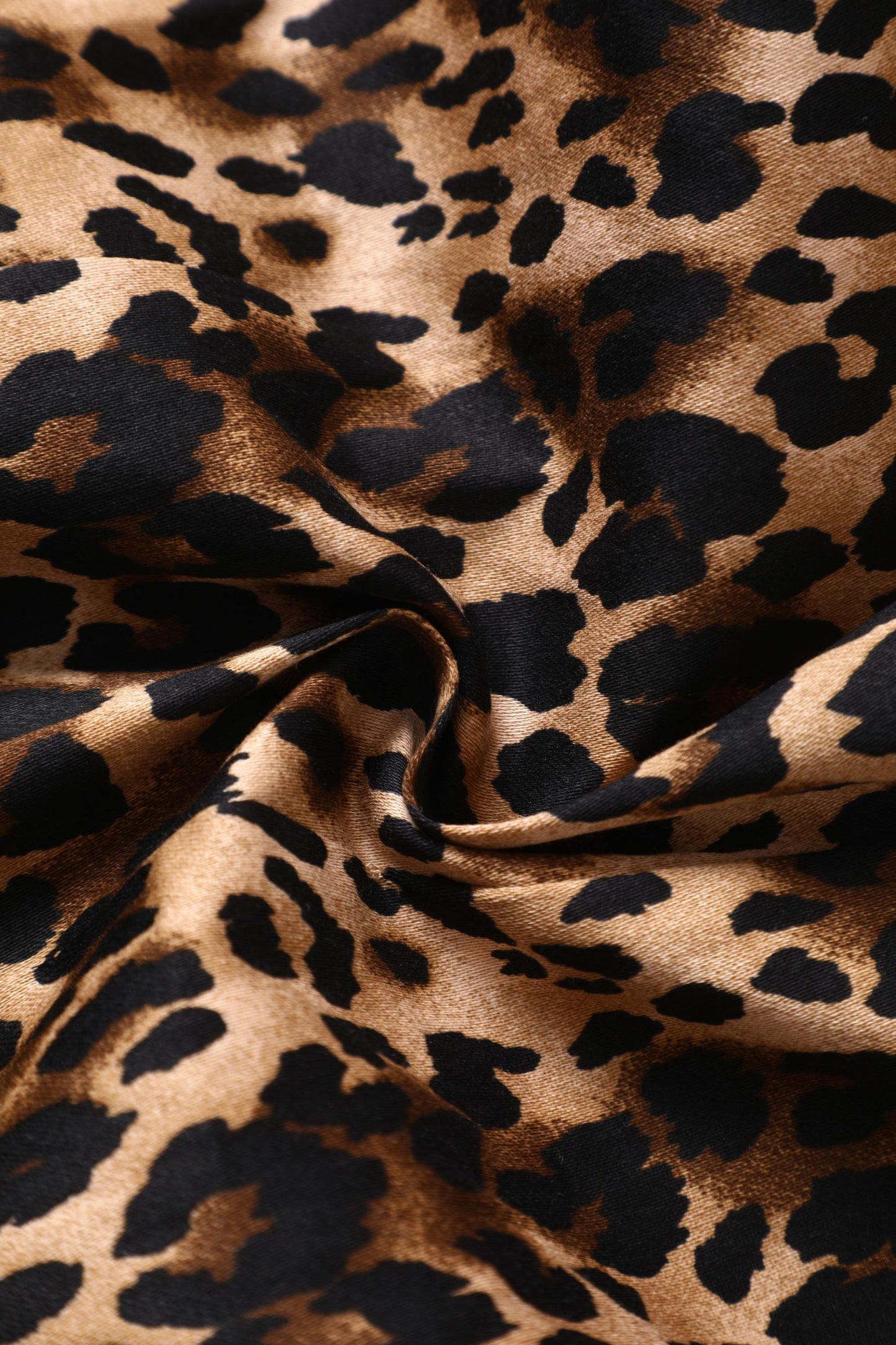 Lisa Retro Leopard Print Shirt Dress
