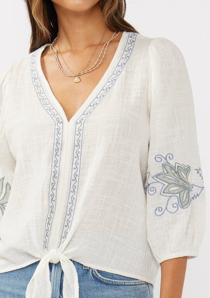 Vivienne Tie Front Top