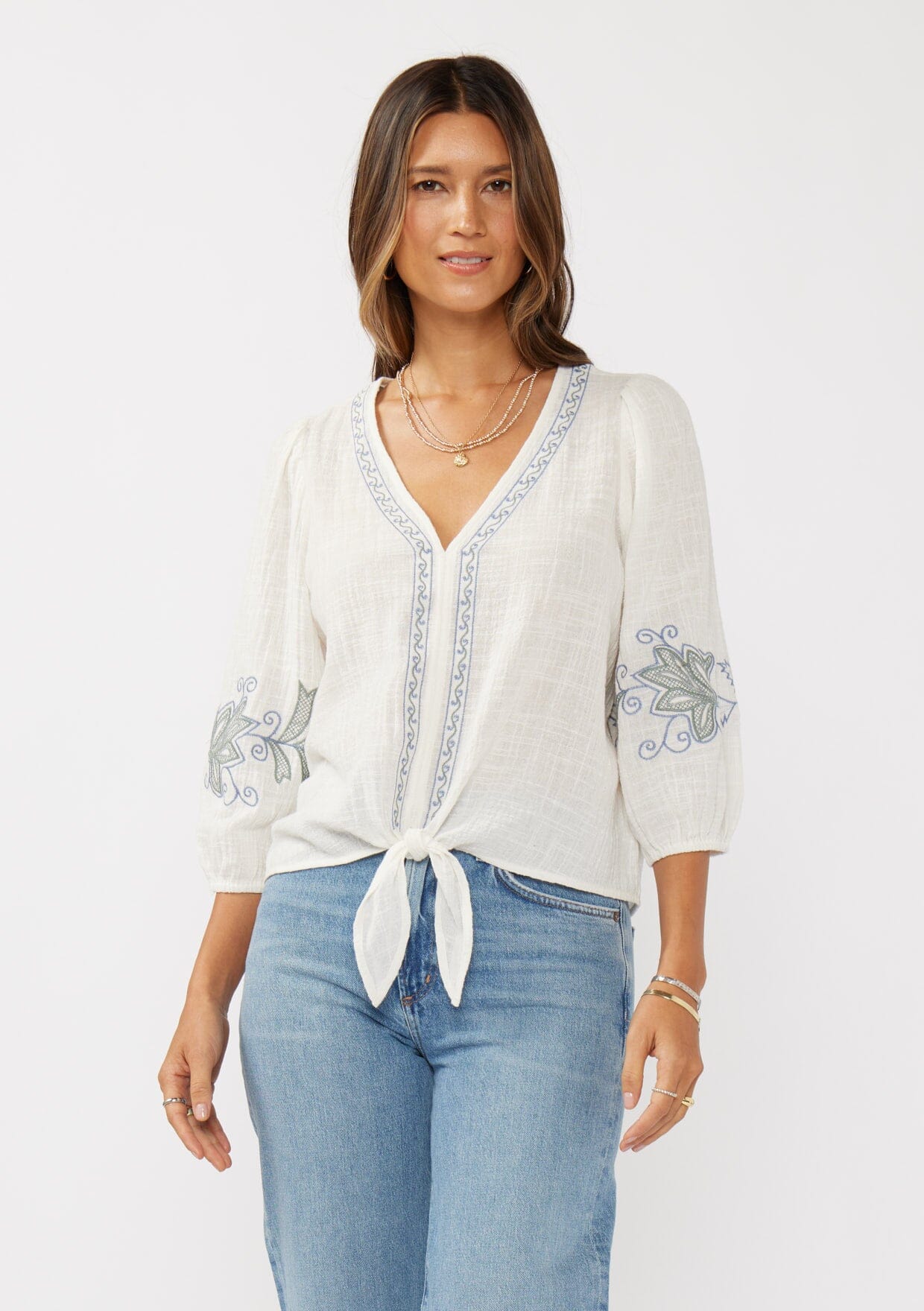 Vivienne Tie Front Top