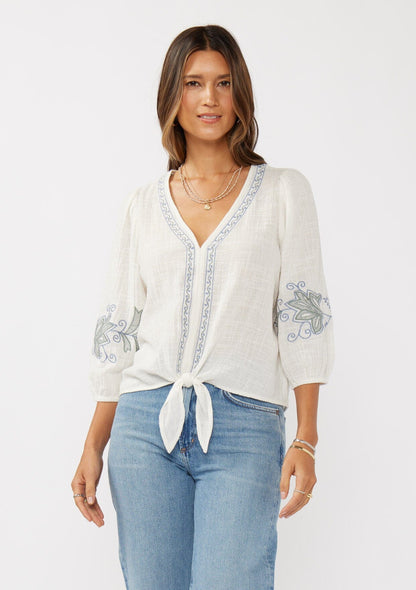 Vivienne Tie Front Top