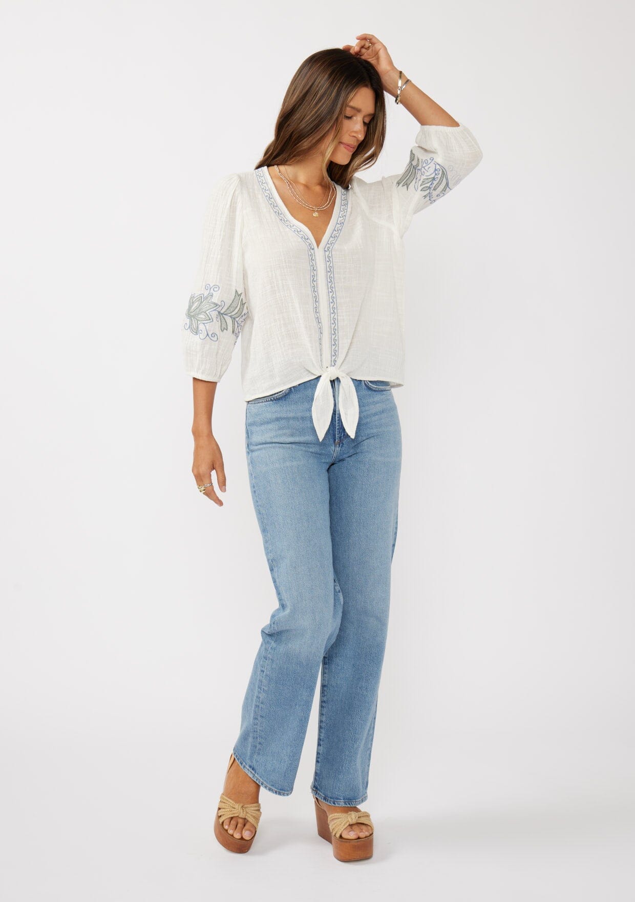 Vivienne Tie Front Top