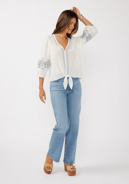 Vivienne Tie Front Top