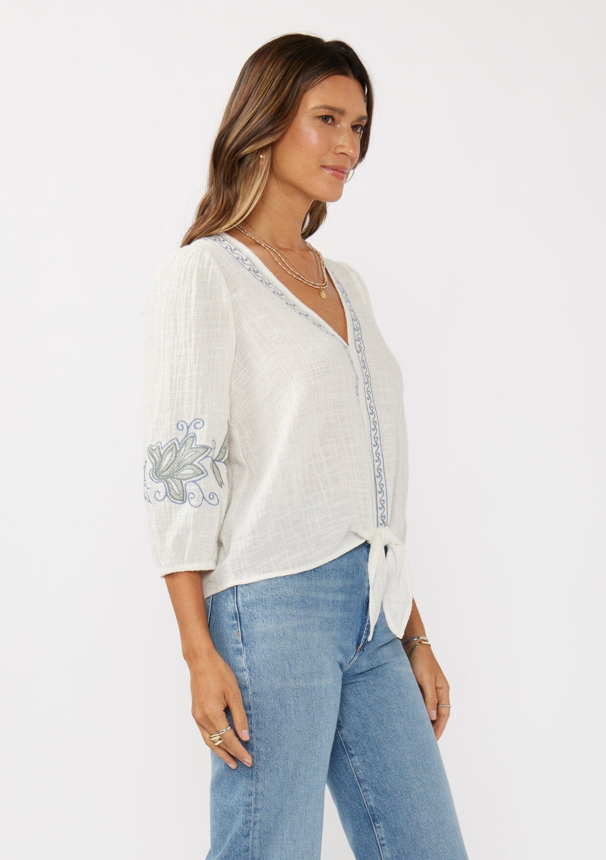 Vivienne Tie Front Top