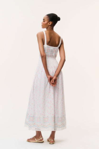 Cerys Embroidered Cotton Maxi Dress