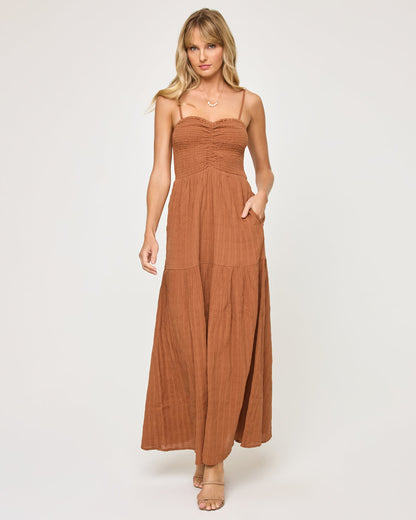 Mallorca Dress - Brown Sugar