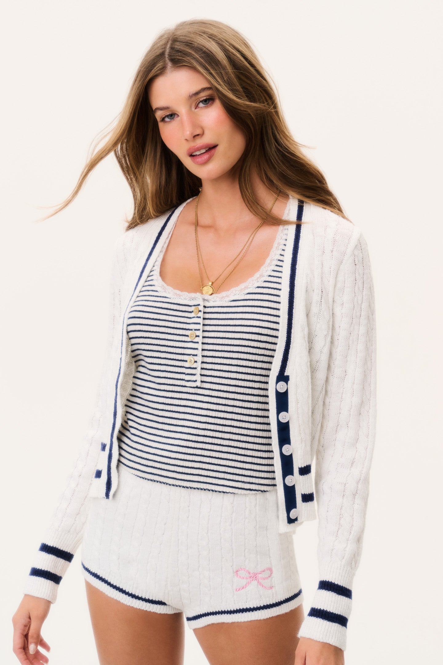 Evabella Cable Knit Cardigan