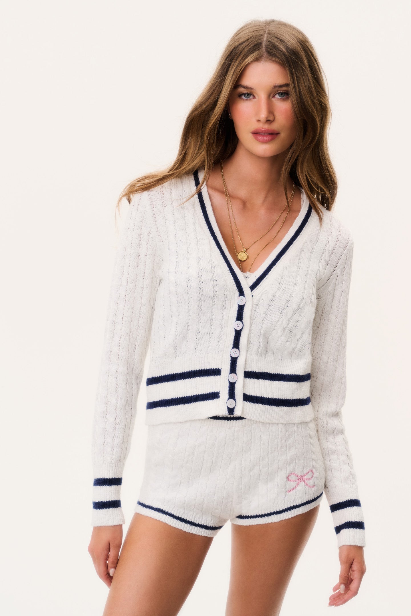 Evabella Cable Knit Cardigan