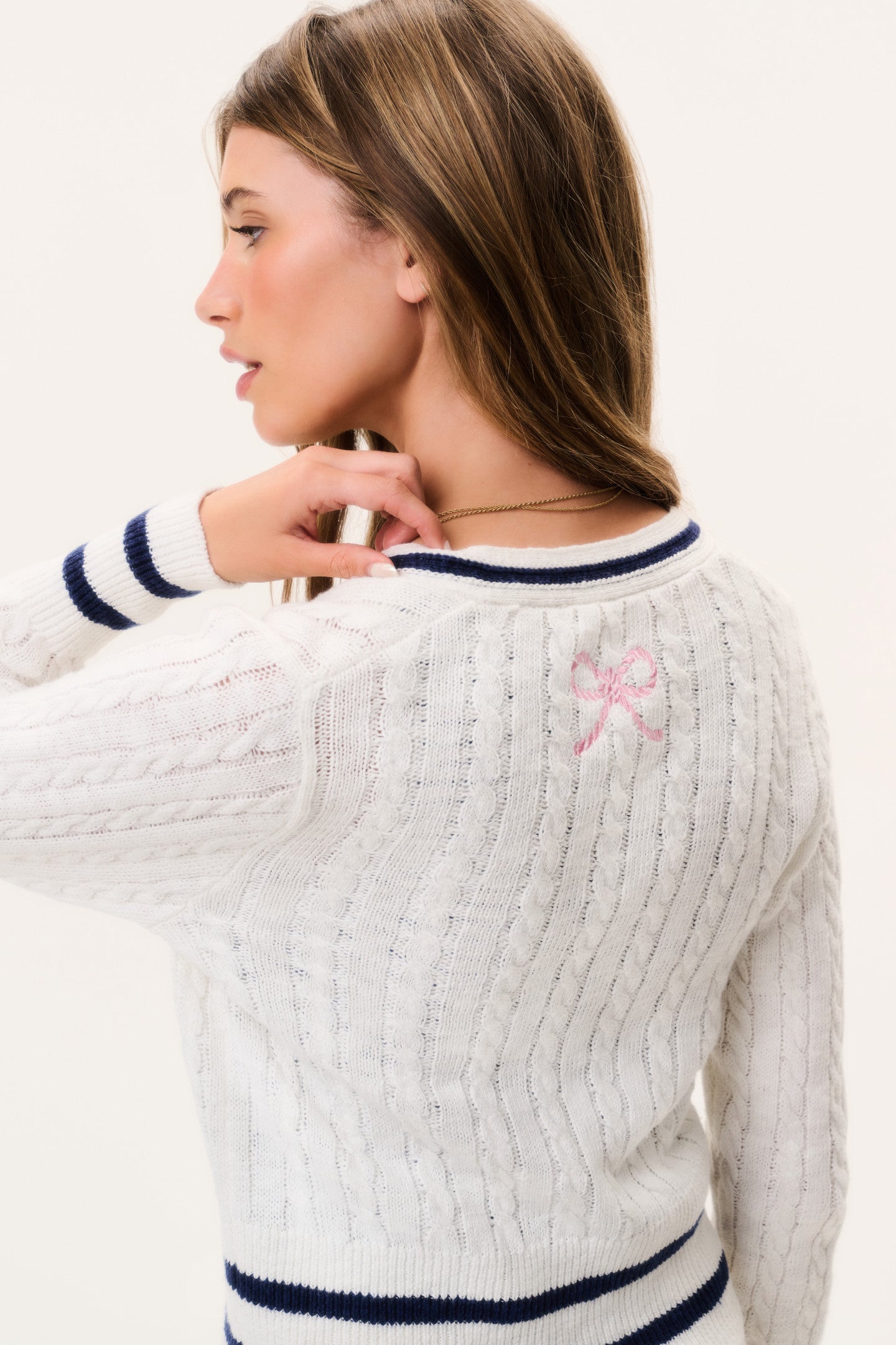 Evabella Cable Knit Cardigan