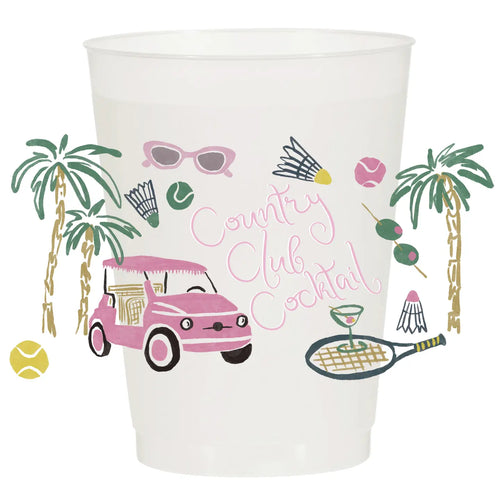 Country Club Cocktails Frosted Cups - Girls | Set of 10