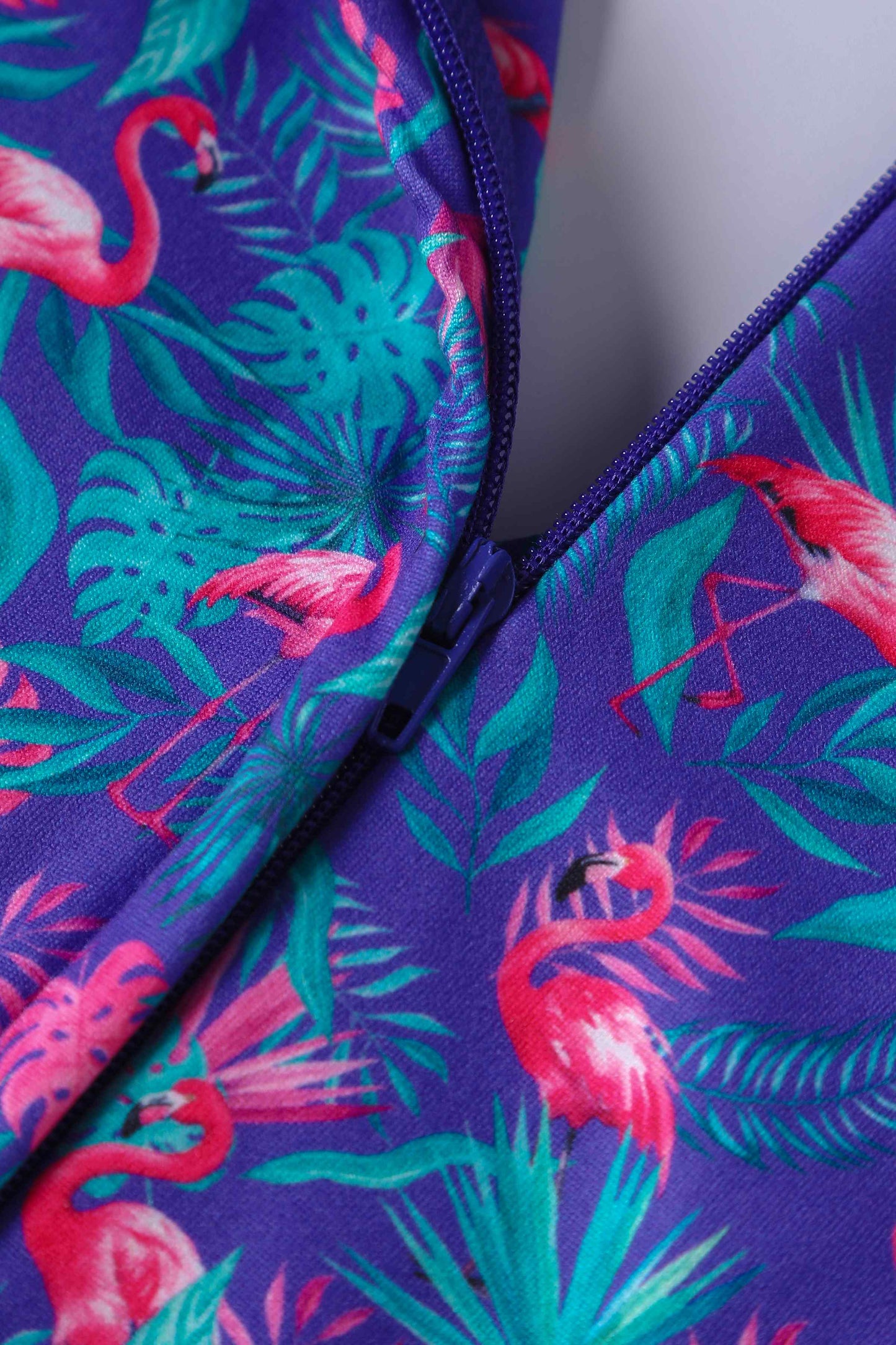 Donna Flamingo Purple Crossover Bust Dress