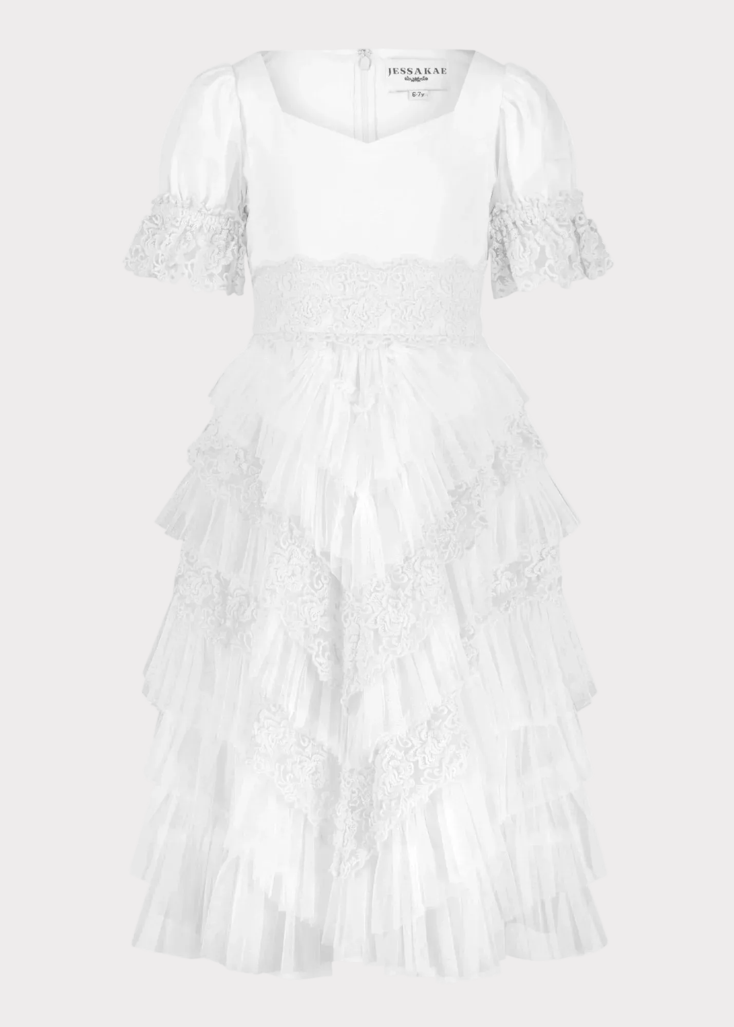 Thumbelina Girls Dress White