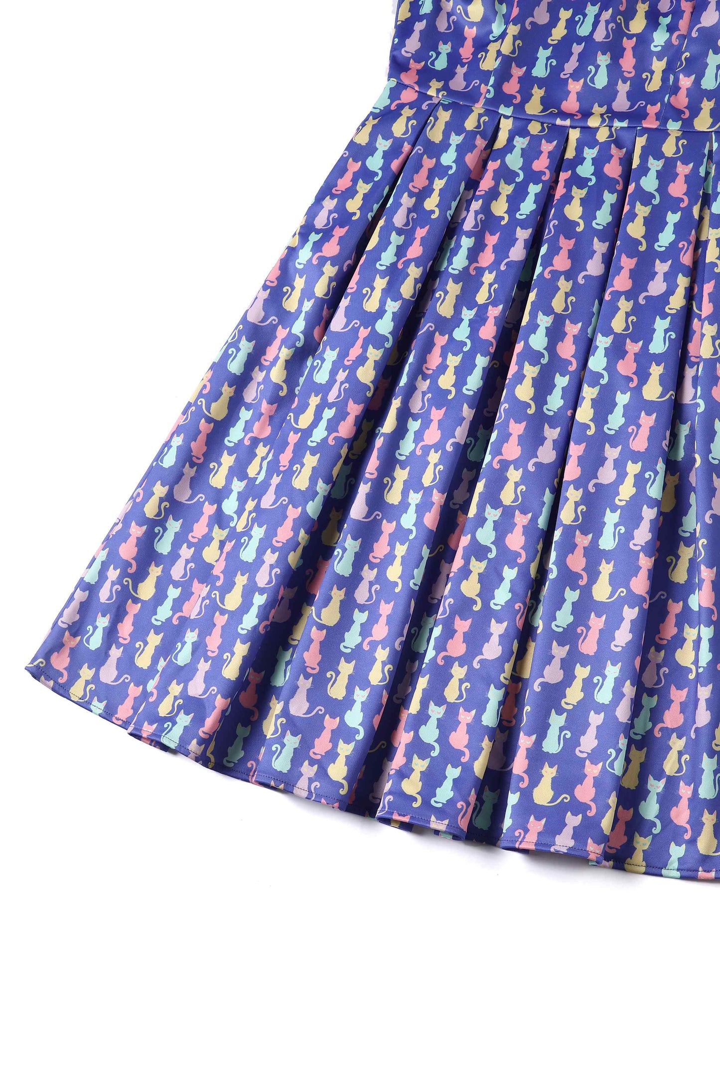 Amanda Multicoloured Cat Swing Dress
