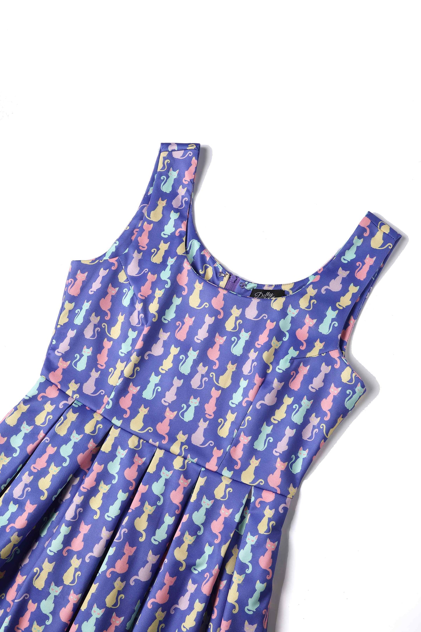 Amanda Multicoloured Cat Swing Dress