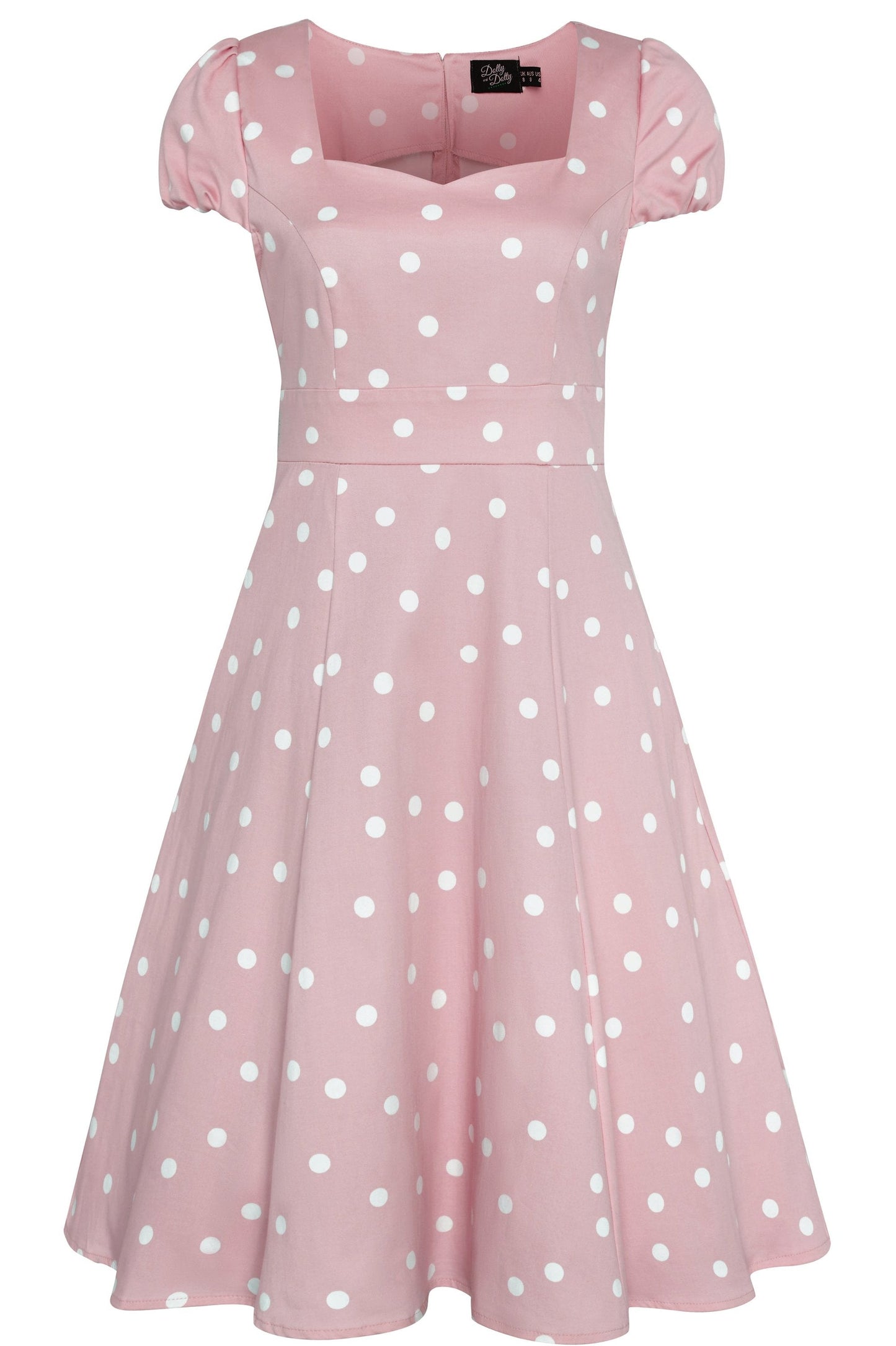 Claudia Pink Polka Dot Skater Dress