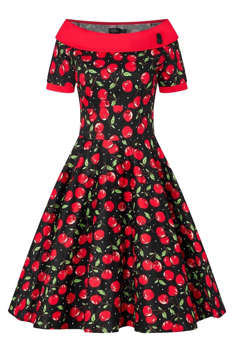 Darlene Cute Cherry Swing Dress