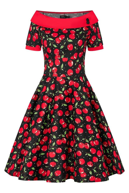 Darlene Cute Cherry Swing Dress